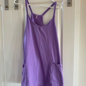 Purple Free People Movement Hot Shot Mini Dress